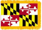 Maryland Indoor flag with Fringe