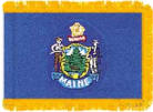 Maine Indoor flag with Fringe