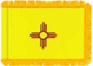 New Mexico Indoor flag with fringe