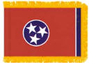 Tennessee Indoor flag with fringe