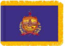 Vermont Indoor flag with fringe
